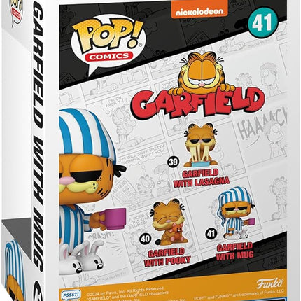 Funko POP! Comics: Garfield– Garfield with Mug - Collectable Vinyl Figure - Gift Idea - Official Merchandise - for Kids & Adults - Cartoons Fans - Model Figure for Collectors and Display