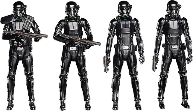 Star Wars, The Vintage Collection Imperial Death Trooper Action 4 Figure Set F5553 by Hasbro Black