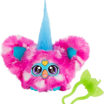 Furby Furblets Dah-Tee Mini Friend, 45+ Sounds, Country Music, Speaks Only Furbish, Electronic Plush Toys for Girls & Boys, Interactive Pets, Pink Polka Dot, Back to School Gifts, Ages 6+