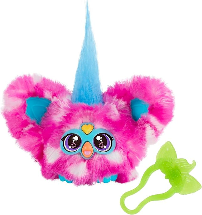 Furby Furblets Dah-Tee Mini Friend, 45+ Sounds, Country Music, Speaks Only Furbish, Electronic Plush Toys for Girls & Boys, Interactive Pets, Pink Polka Dot, Back to School Gifts, Ages 6+