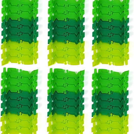 BEMITON 96 Pieces Dinosaur Track Expansion Set - Birthday Gift for 3 4 5 6 7 Year Old Boys Kids, Track Pack Compatible with Dino Race Car Toys, Add-On Accessories for Building Play Sets