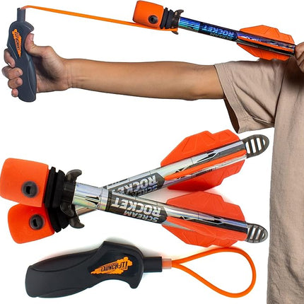 Toy Rocket Launcher for Kids: Outdoor Toys Slingshot Rocket Launchers - Best Gifts for Boys & Girls All Ages - Fun Stocking Stuffers for Kids & Teen Boy Gifts for 8 9 10 11 12+ Year Old Boys Gift Idea