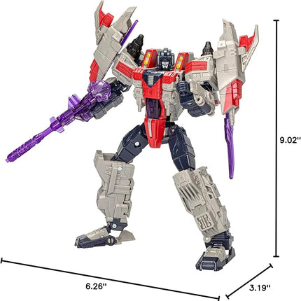 Transformers Legacy United Voyager Class Cybertron Universe Starscream, 7-inch Converting Action Figure, 8+ Years