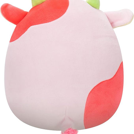 Squishmallows Original 8-Inch Oola Watermelon Scented Cow - Official Jazwares Plush