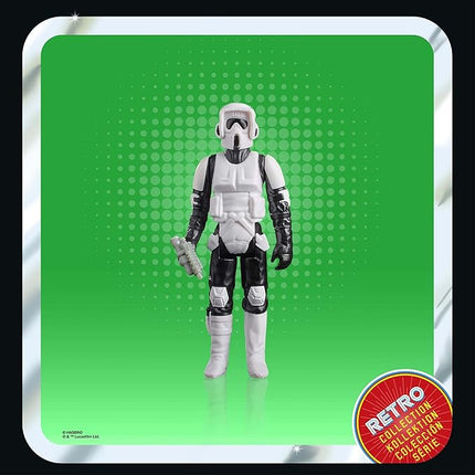 STAR WARS Retro Collection Biker Scout, Return of The Jedi 3.75-Inch Collectible Action Figures, Ages 4 and Up