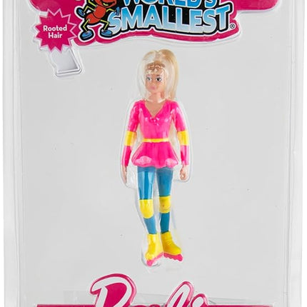 World's Smallest Barbei Doll – 4 Inch Miniature Classic Barbie with Stand – Collectible Retro Doll Toy for Girls, Barbie Fans & Miniature Collectors
