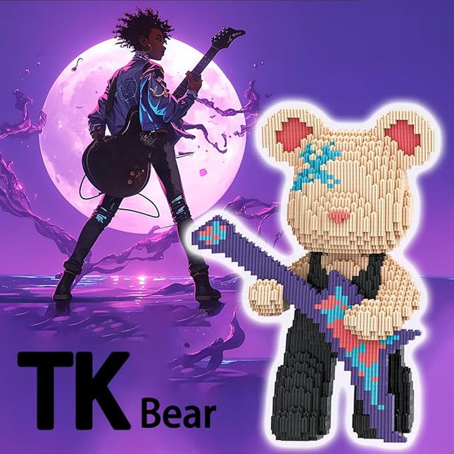 TK Bear Micro Building Blocks Set(4500Pieces) Music Bear Building Blocks Gift for Adult and Kid