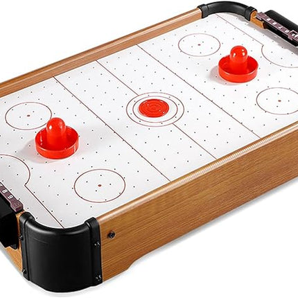 Air Hockey Table for Kids, 20 x 12 x 4 Portable Small Air Hockey Table, Floating Table Games with Electric Fan, Puzzle Tabletop Hockey Games Gifts for Kids Boy Girl, No Battery,Table Games