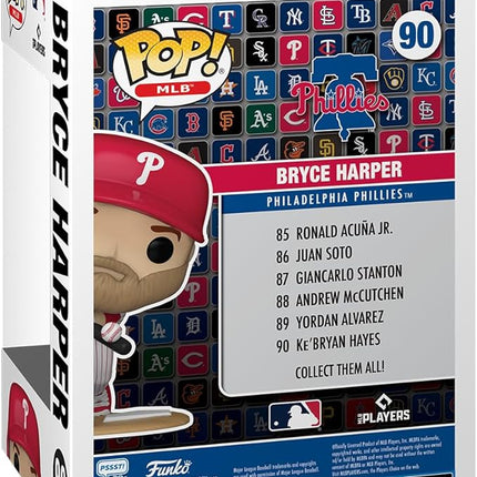 Funko POP! MLB: Phillies - Bryce Harper - Collectable Vinyl Figure - Gift Idea - Official Merchandise - for Kids & Adults - Sports Fans - Model Figure for Collectors and Display