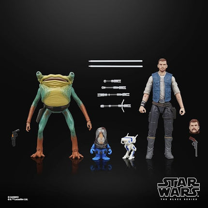 STAR WARS The Black Series Cal Kestis, BD-1, Turgle & Skoova Stev, Jedi: Survivor Gaming Greats Collectible 6 Inch Action Figure Multipack (Amazon Exclusive)