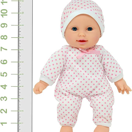 11 inch Soft Body Boy Baby Doll in Gift Box - Doll Pacifier Included -Toy Dolls for Boys and Toddlers (Caucasian)