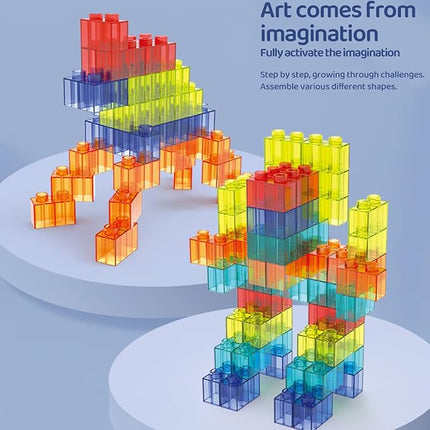 UNIQUE KIDS Race Car Track Building Block Educational Toy Set | Magnetic Tiles Magnet Playset | STEM Learning Construction Kit | Hand-Eye Coordination | Brain Development | 154 PCS