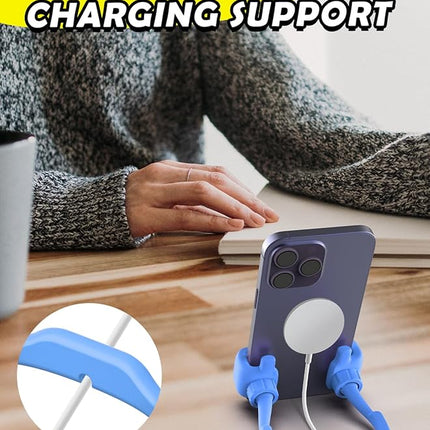 Stocking Stuffers for Teens Boys Men: Cell Phone Stand Flexible Thumbs Up Lazy Cellphone Holder for Desk Hand Funny Christmas Ideas Gifts for Women Adults Husband Him Kids Dad Cool Stuff Gadgets