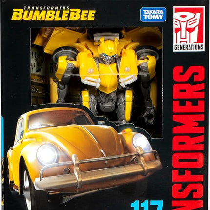 Transformers Toys Studio Series Deluxe Class Bumblebee 117 Bumblebee 4.5-inch Converting Action Figure, 8+