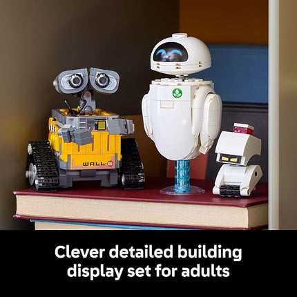 LEGO Disney & Pixar Wall-E & EVE Building Set for Adults, Ages 18+ - Home Office, Book Shelf, or Room Decor for Disney Fans - Gift Ideas for Men & Women - 43279