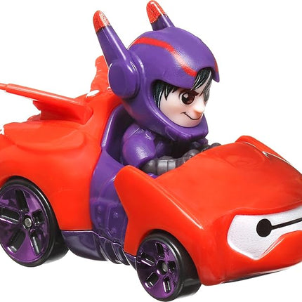 Hot Wheels Disney Pixar RacerVerse 4-Pack of 1:64 Scale Die-Cast Cars with Character Drivers, Optimized for Track Racing