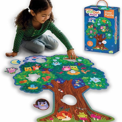 Peaceable Kingdom Hoot Owl Hoot Floor Puzzle – Giant Floor Puzzle for Kids Ages 5 & up – Great for Classrooms
