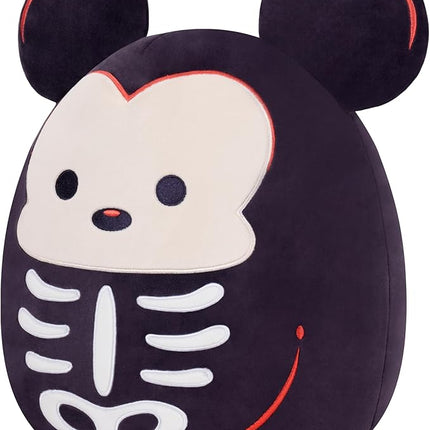 Squishmallows Original 12in Disney Skeleton Mickey Mouse – Official Jazwares Halloween Plush (Medium-Sized)