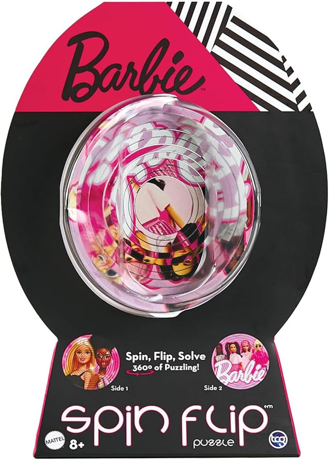 Spin Flip Puzzle: Barbie Glam Girls, 3D Puzzle, Challenging, Fun, Interactive Brain Teaser for Kids and Adults, Stimulates Creativity