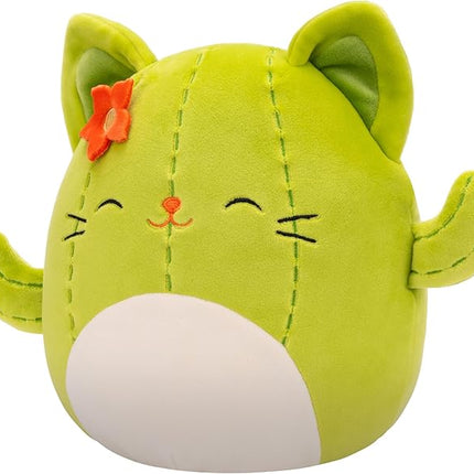 Squishmallows Original 8-Inch Ms. Miss Green Cactus Cat - Official Jazwares Plush (Little)