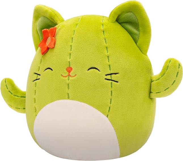 Squishmallows Original 8-Inch Ms. Miss Green Cactus Cat - Official Jazwares Plush (Little)