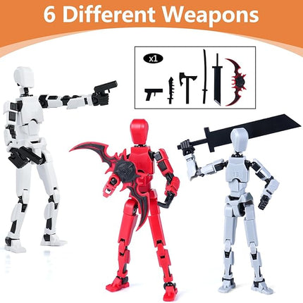 Magnetic Action Figure Set, Model 13 Action Figure Multi-Jointed Movable,Gift Box Packaging, a Great for Loved Ones and Friends. (Magnetic Red)