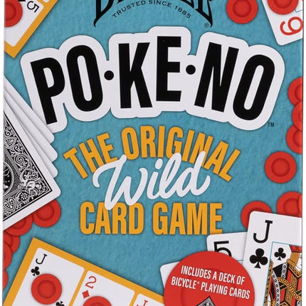 Bicycle Pokeno Card Game Set with Deck, Scoreboards & Chips, Poker meets Keno, Fun Party Game and Family Game Night Favorite, Ages 6+