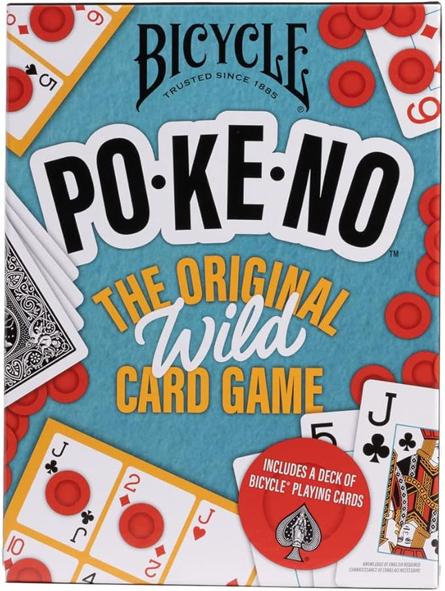 Bicycle Pokeno Card Game Set with Deck, Scoreboards & Chips, Poker meets Keno, Fun Party Game and Family Game Night Favorite, Ages 6+