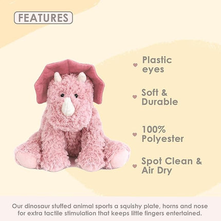 MON AMI Shyla The Dino Stuffed Animal – 9”, Soft & Cuddly Dinosaur Plush, Use as Toy or Nursery Room Décor, for Kids of All Ages