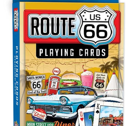 MasterPieces Officially Licensed Route 66 Playing Cards - 54 Card Deck for Adults