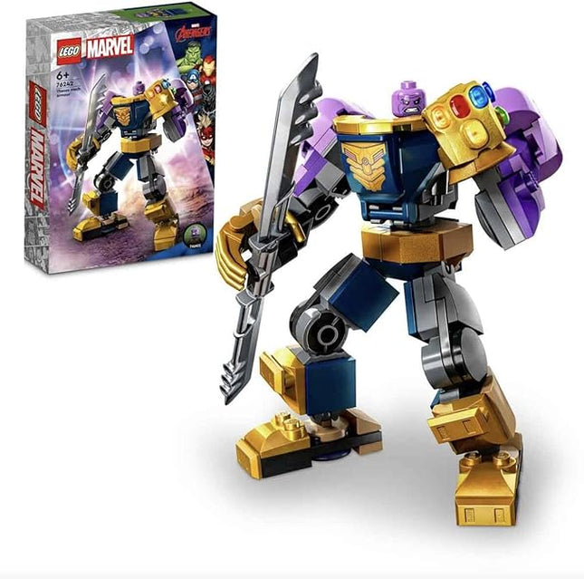 LEGO 76242 Marvel Mechanical Thanos Armor, Avengers Collector's Set, Building Toy with Infinity Glove for Children from 6 Years