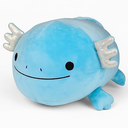 Pineapple Axolotl Plush Toy, 24" Axolotl Stuffed Animal Plushie, Giant Squish Toy, Cute Plushies Kawaii, Gifts for Kids, Girls, Boys, Toddlers (Blue)