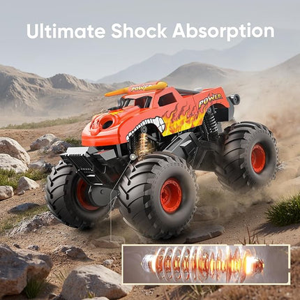 Waterproof Monster Truck Toys 1:16 Amphibious Remote Control Car All Terrain Off-Road Pickup Truck 4WD RC Cars Toys for 8 9 10 11 12 Year Old Boys Girls Gifts