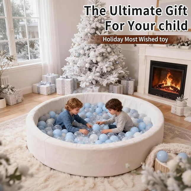 Ball Pit Balls Pack of 100 200 500 - Star and Round Set BPA Free Phthalate Free Non-Toxic Crush Proof Play Balls Soft Plastic Balls for Toddlers Baby Kids Birthday Pool Tent Party