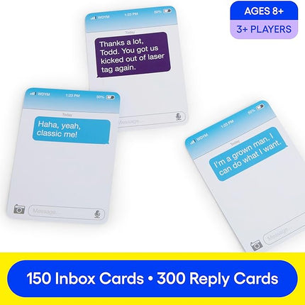 New Phone, Who Dis? Family Edition By Relatable, A Fun Choice For Games And Card Games For Family Gatherings, Great For Kids Games, Includes 150 Inbox Cards, 300 Reply Cards, And Instructions