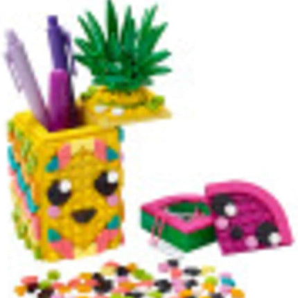 LEGO DOTS Pineapple Pencil Holder 41906 DIY Craft Decorations Kit, A Fun Craft kit for Kids who Like Arts and Crafts Projects, That Also Makes a Great Holiday or Birthday Gift (351 Pieces)