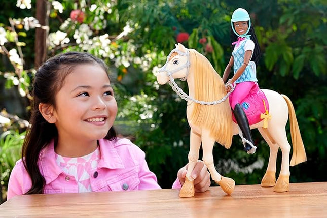 Barbie “Brooklyn” Doll & Accessories from Barbie Mysteries: The Great Horse Chase, Includes Fashion Doll, Removable Riding Outfit & Helmet