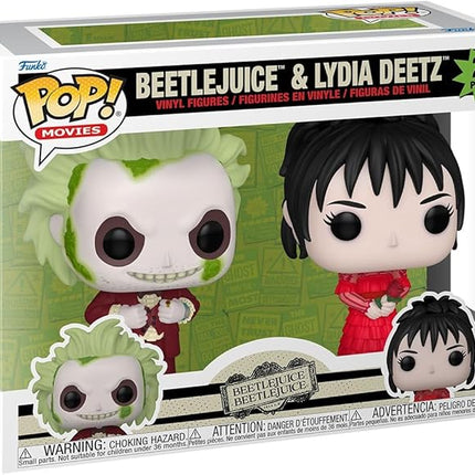 Funko Pop! Movies: Beetlejuice Beetlejuice - Beetlejuice and Lydia Deetz, 2-Pack