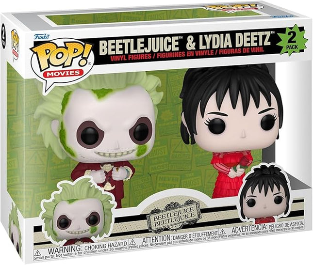 Funko Pop! Movies: Beetlejuice Beetlejuice - Beetlejuice and Lydia Deetz, 2-Pack