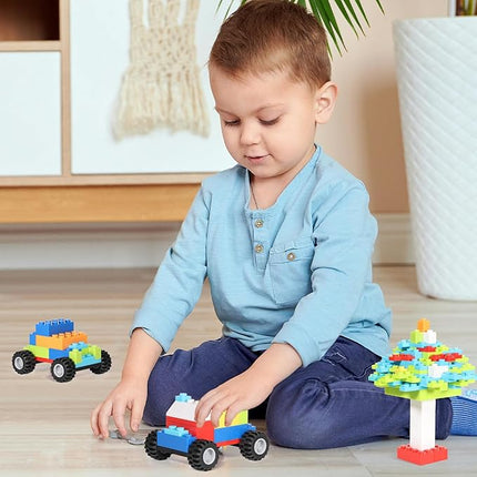 1500 Pieces Building Bricks for Kids with Doors, Windows, Wheels, Tires, Axles, Classic Building Bulk Blocks Compatible with All Major Brands for Boys Girls Ages 3 4 5 6 7 8 9 10 Year Old