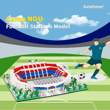Micro Mini Blocks, Football Stadium Series Model Mini Building Blocks Architecture Model Building kit (Camp NOU)