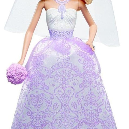 Barbie Wedding Set with Bride and Groom Dolls, Stacie, Chelsea and Accessories (Mattel DRJ88), Assorted Colour/Model