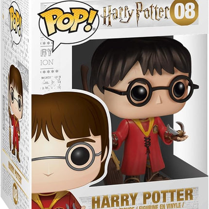 Funko Pop! Movies: Harry Potter 3-Pack – Ron Weasley (#02), Hermione Granger (#03), & Quidditch Harry (#08) Collectible Vinyl Figures