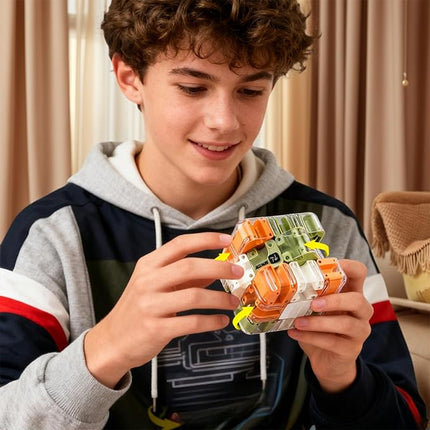 Large Labyrinth 3D Puzzles Maze Cube - Engaging Brain Teaser Toy, 3D Magic Cube Maze Ball Puzzle, Spatial Awareness Brain Training Puzzle Toy for Stress Relief and Cultivate Logical Thinking (1 Pcs)