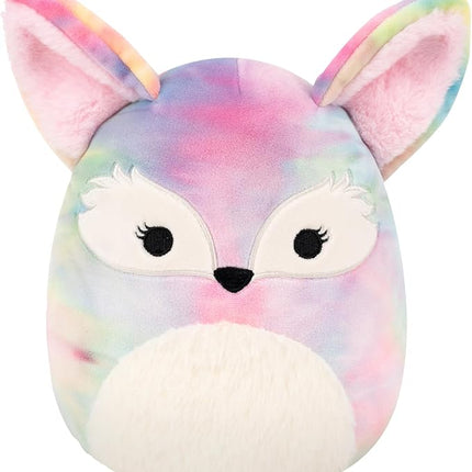 Squishmallows Original 8in Paulette The Rainbow Tie-Dye Fennec Fox – Official Jazwares Plush (Little)