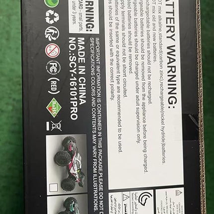 X-Verse 16101 1/16 Fast RC Cars for Adults, Max 38 mph Carbon Brush Motor Remote Control Car All Terrain RC Truggy Waterproof Off Road Truck - 3 Battery(Blue)