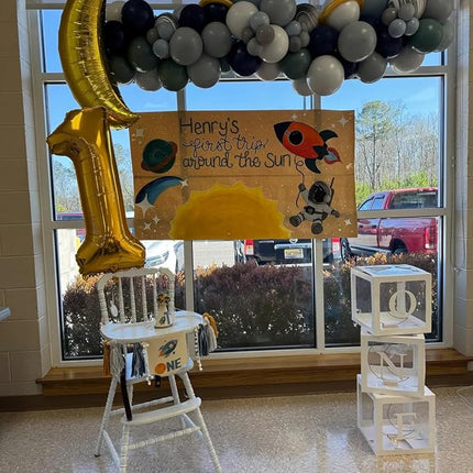 Smlpuame 40 inch Number Balloon 0-9 Gold Large Number 4 Balloons,Digital Balloons for Birthday Party Celebration Decorations Supplies, Helium Foil Number Balloons for Wedding Anniversary