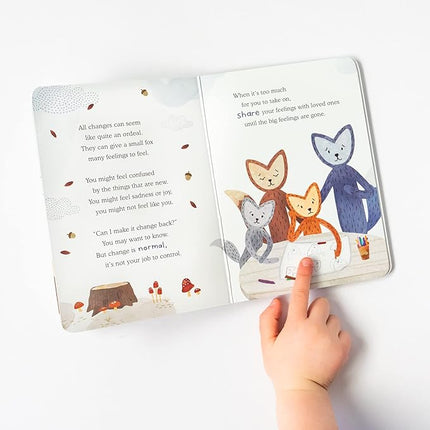 Slumberkins Fox Snuggler & 2 Board Books Complete Set Bundle | Supports Changes, Coping Skills & Transitions | Social Emotional Development | Gift Set (Fox Snuggler Plush + 2 Board Books)