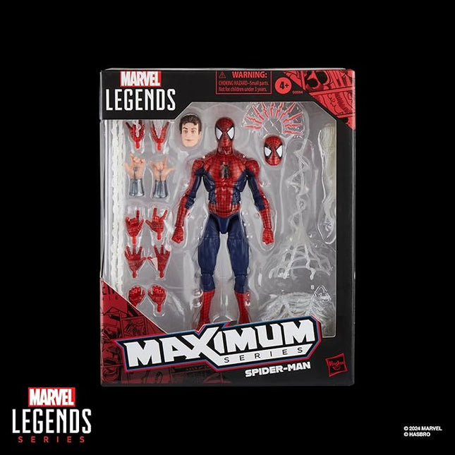 Marvel Legends Maximum Series Spider-Man, Deluxe Spider-Man Comics Collectible 6-Inch Action Figure; Amazing Articulation; Spectacular Accessories