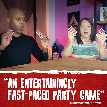 Don't Get Stabbed!: The Party Game Where You Get to Kill Your Family and Friends (for Pretend). Exciting Card Game for Adults and Horror Gift for Scary Movie Fans. Great for Halloween.